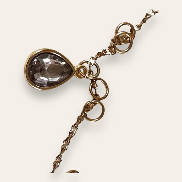 NY & Co Gold Tone Charm Necklace 26” Statement Eclectic Comment Gift EUC - Picture 13 of 16